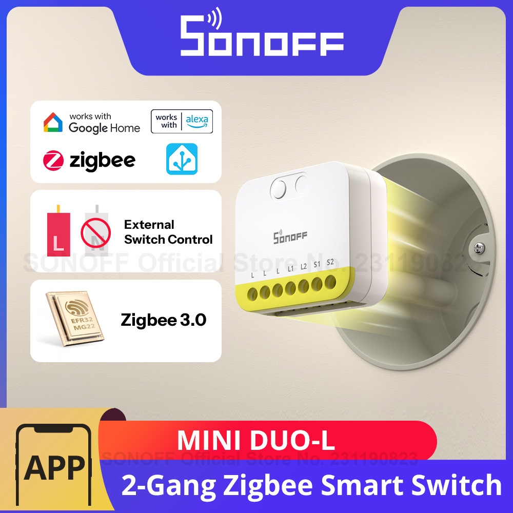 Sonoff Basic Switch - SONOFF MINI DUO-L commutateur intelligent Zigbee