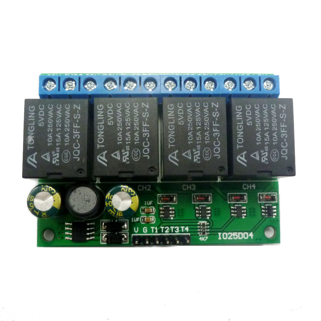 Shelly Relay Module - Module de relais bistable 4 canaux