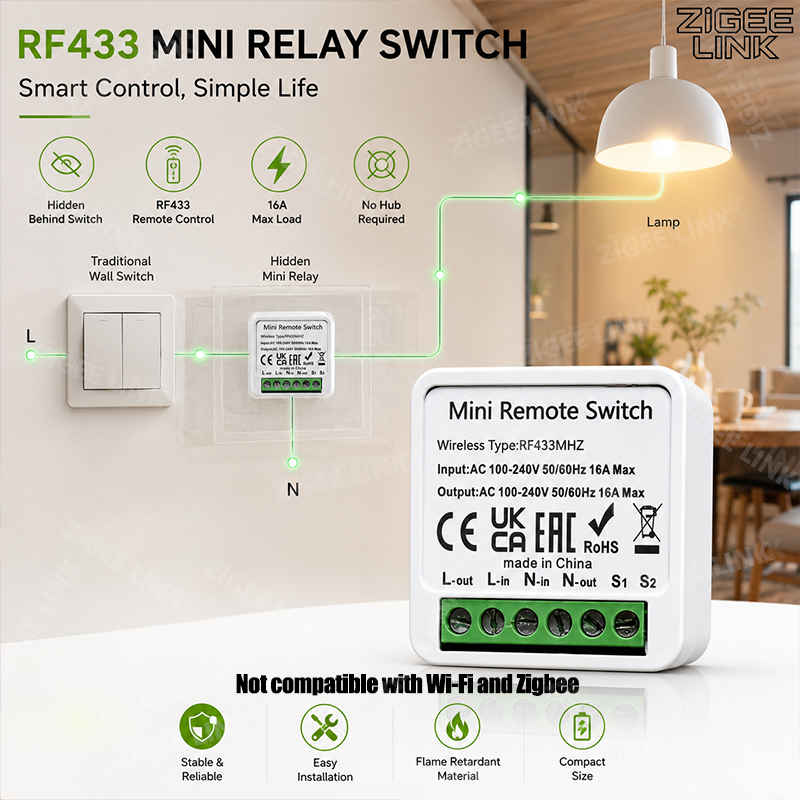 Mini récepteur de relais intel - Home Automation Systems Diy avis et prix