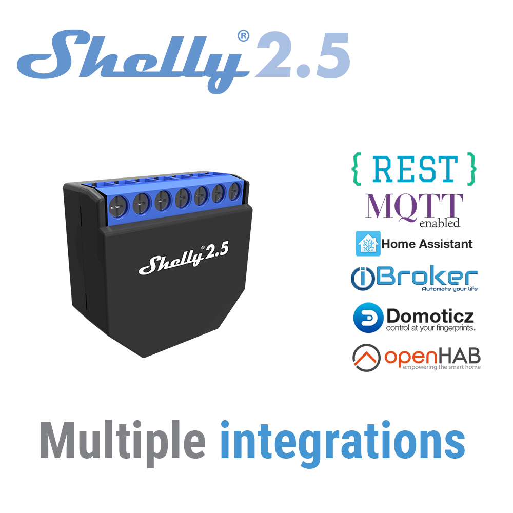 Shelly 2.5 maison intelligente - Shelly Relay Module avis et prix