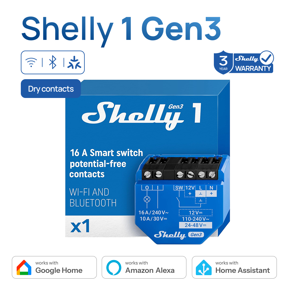 Interrupteur intelligent à con - Shelly Relay Module avis et prix