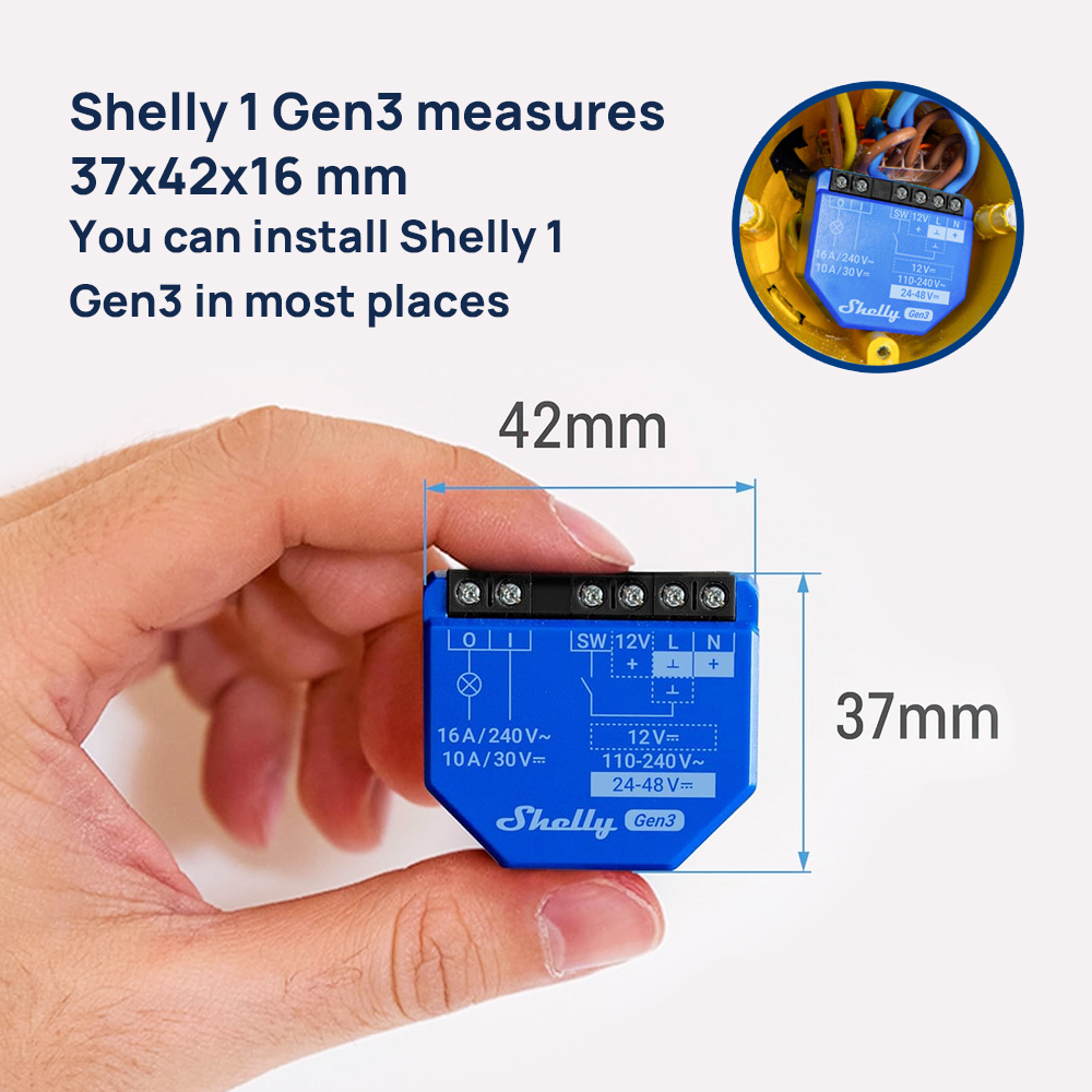 Interrupteur intelligent à con - Shelly Relay Module avis et prix