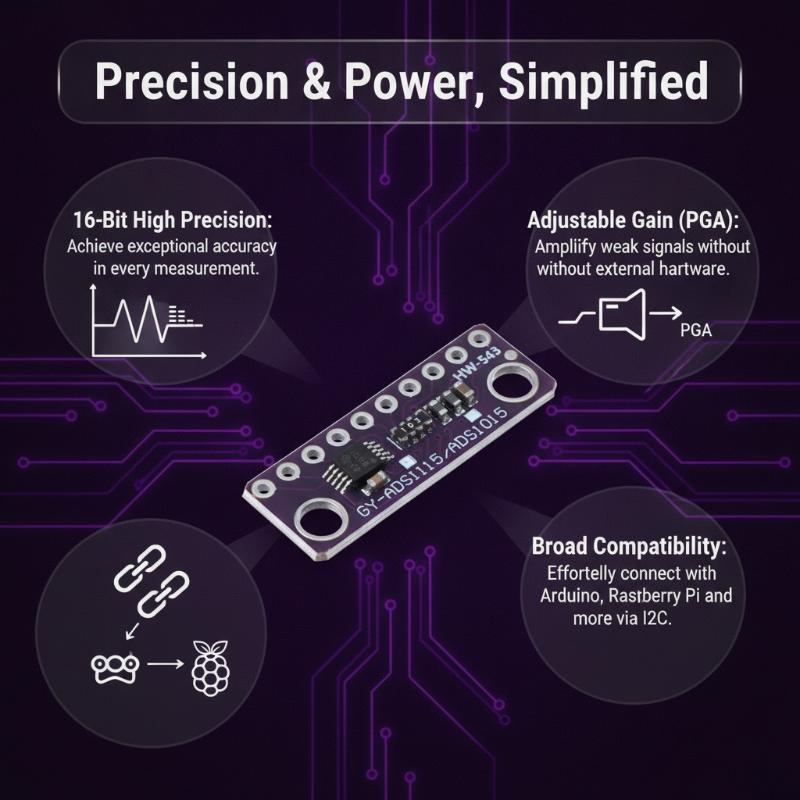 Module ADC 16 bits à gain régl - Home Automation Systems Diy avis et prix