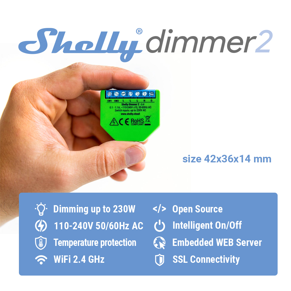 Shelly – Mini interrupteur WiF - Shelly Relay Module avis et prix